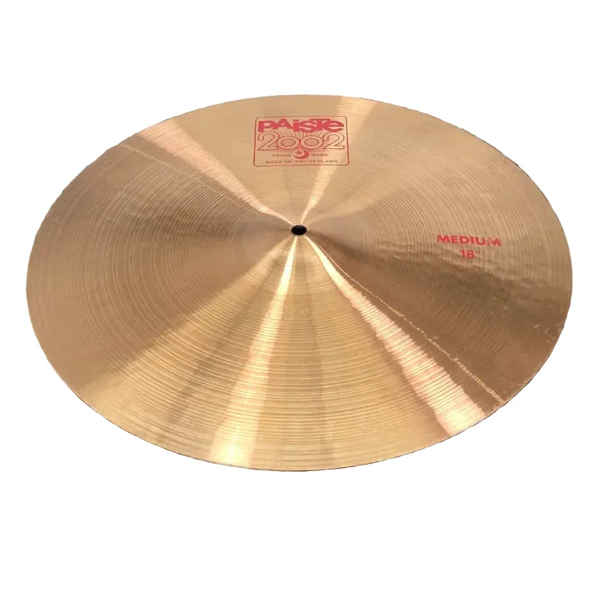 Used Paiste 2002 Medium Crash Cymbal 18" - Very Good - Drum Center Of Portsmouth