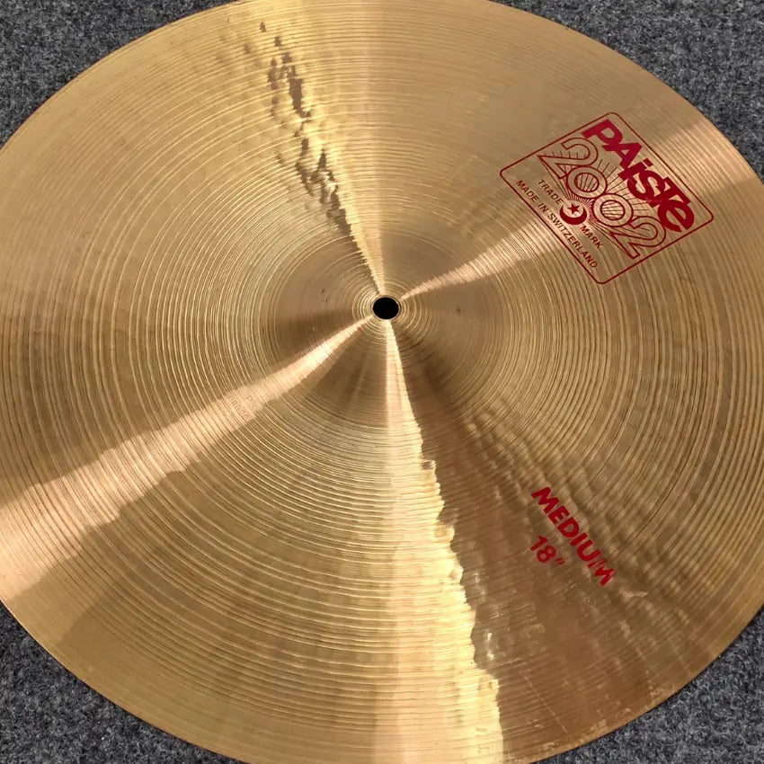 Used Paiste 2002 Medium Crash Cymbal 18" - Very Good - Drum Center Of Portsmouth