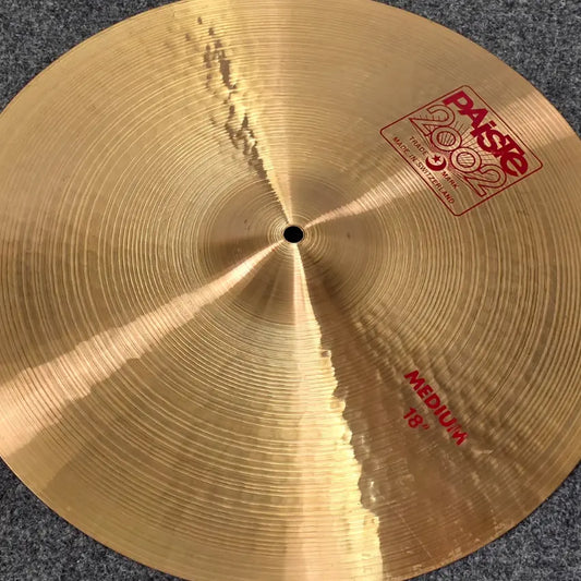Used Paiste 2002 Medium Crash Cymbal 18" - Very Good - Drum Center Of Portsmouth