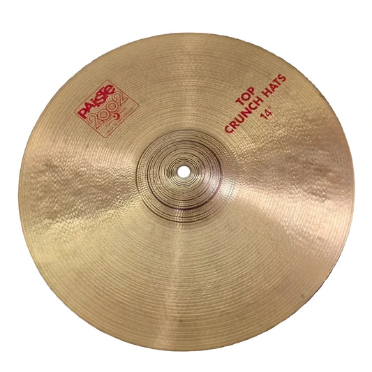 Used Paiste 2002 Crunch Hi Hat Cymbals 14" - Good - Drum Center Of Portsmouth