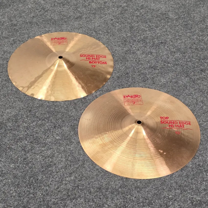 Used Paiste 2002 Sound Edge Hi Hat Cymbals 13" - Good - Drum Center Of Portsmouth