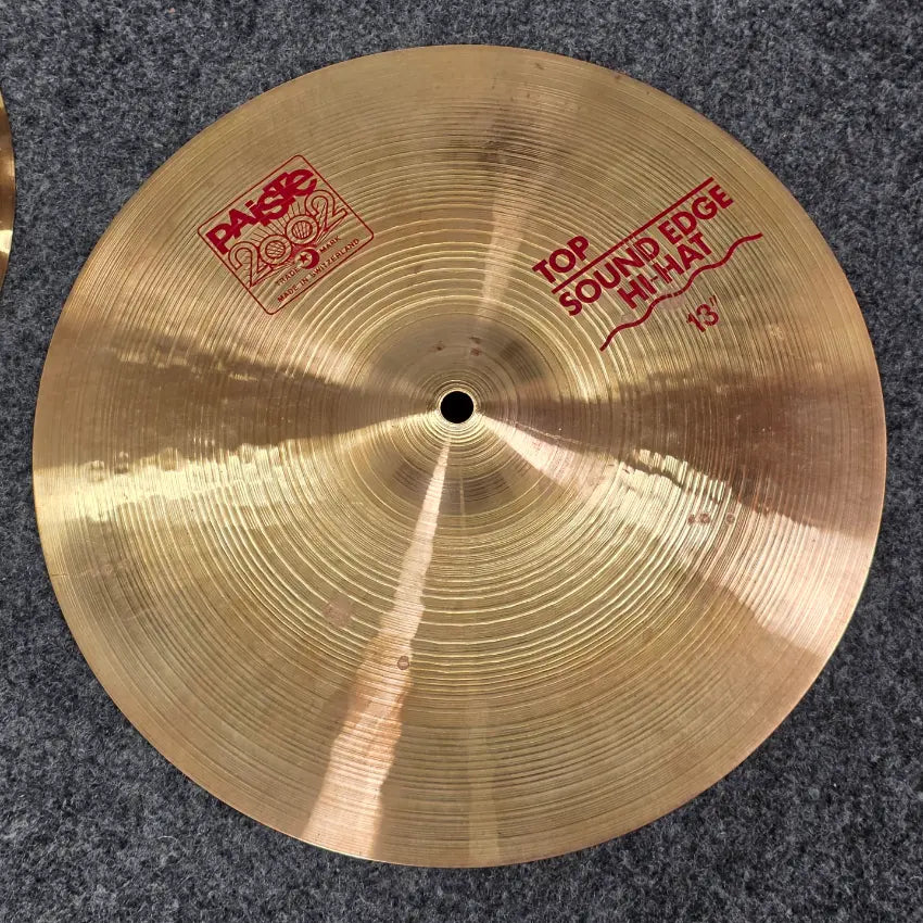 Used Paiste 2002 Sound Edge Hi Hat Cymbals 13" - Good - Drum Center Of Portsmouth
