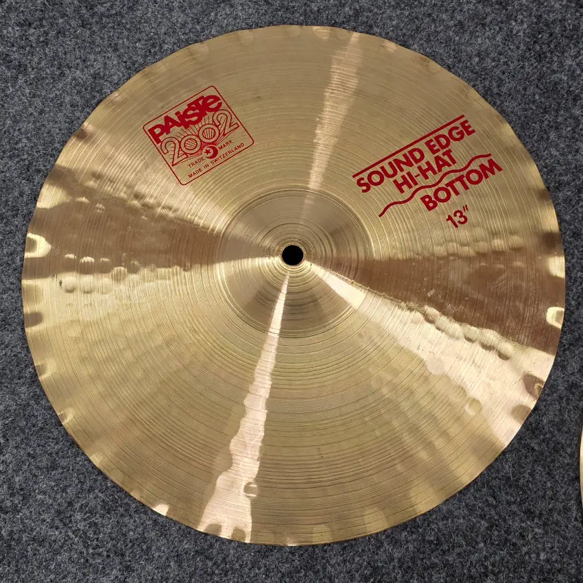Used Paiste 2002 Sound Edge Hi Hat Cymbals 13" - Good - Drum Center Of Portsmouth