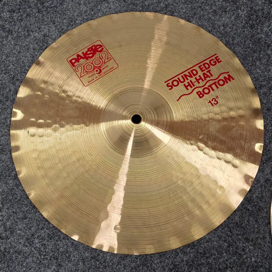 Used Paiste 2002 Sound Edge Hi Hat Cymbals 13" - Good - Drum Center Of Portsmouth