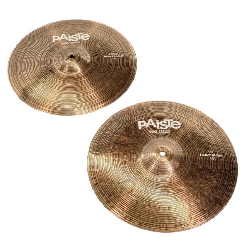 Used Paiste 900 Series Heavy Hi Hat Cymbals 14" - Good - Drum Center Of Portsmouth
