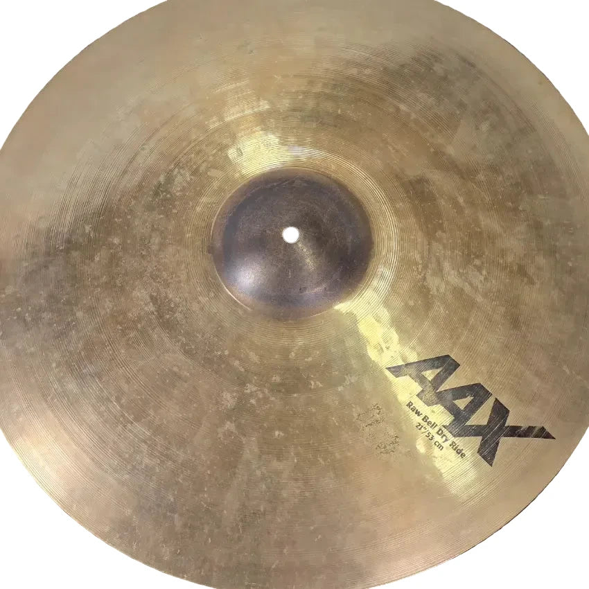 Used Sabian AAX Raw Bell Dry Ride Cymbal 21" - Good - Drum Center Of Portsmouth