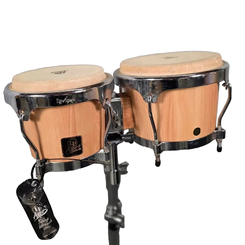 Used LP Aspire Bongos w/Stand - Good - Drum Center Of Portsmouth