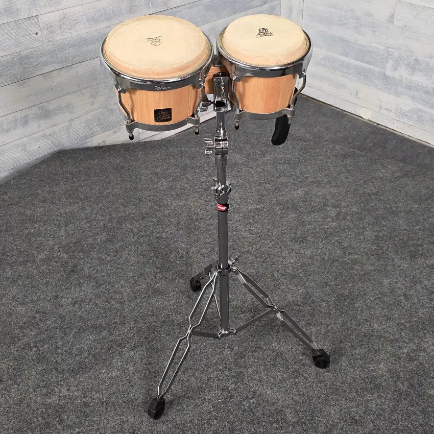 Used LP Aspire Bongos w/Stand - Good - Drum Center Of Portsmouth