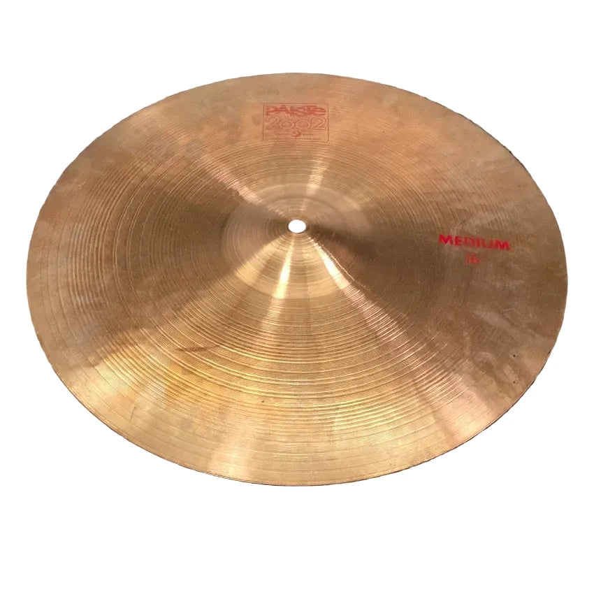 Used Paiste 2002 Medium Crash Cymbal 16" - Fair - Drum Center Of Portsmouth