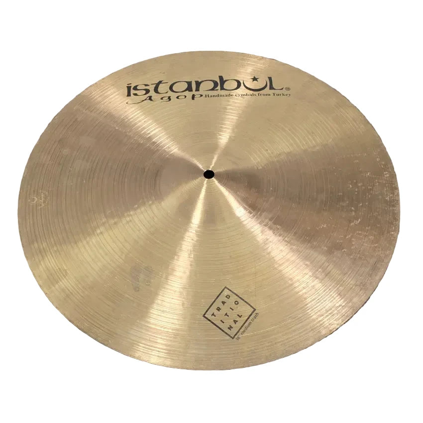 Used Istanbul Agop Traditional Medium Crash Cymbal 18 1537g - Good - Drum Center Of Portsmouth