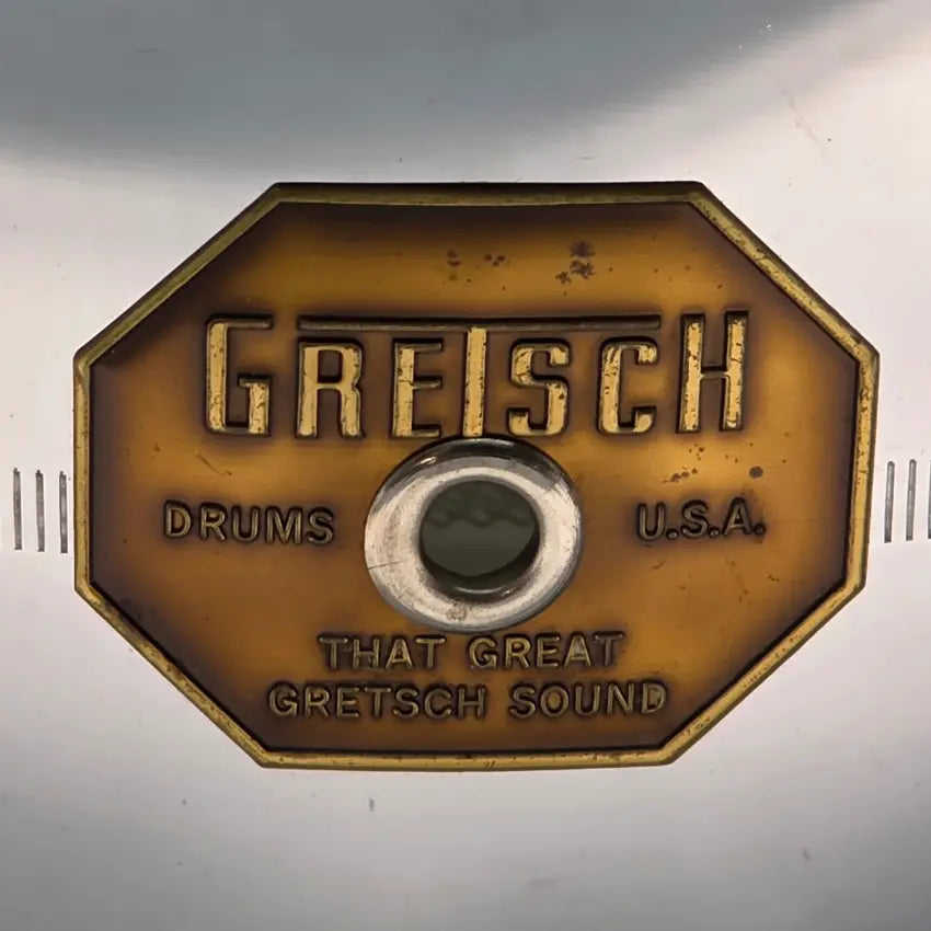 Used Vintage Gretsch 4160 COB Snare Drum 14x5 -- Early 70s Stop Sign Badge - Very Good - Drum Center Of Portsmouth