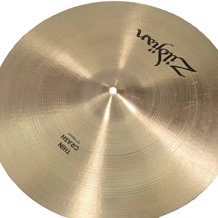 Used Zildjian A Thin Crash Cymbal 17" - Very Good - Drum Center Of Portsmouth