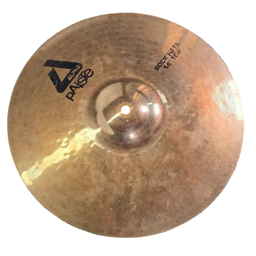 Used Paiste Alpha Rock Hi Hat Cymbals 14" - Good - Drum Center Of Portsmouth
