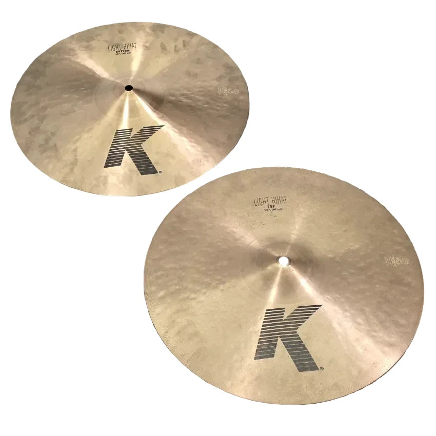 Used Zildjian K Light Hi Hat Cymbals 15 - Good - Drum Center Of Portsmouth