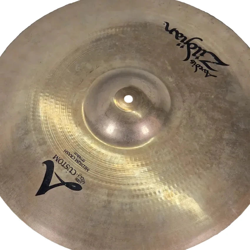 Used Zildjian A Custom Medium Crash Cymbal 19 - Very Good - Drum Center Of Portsmouth