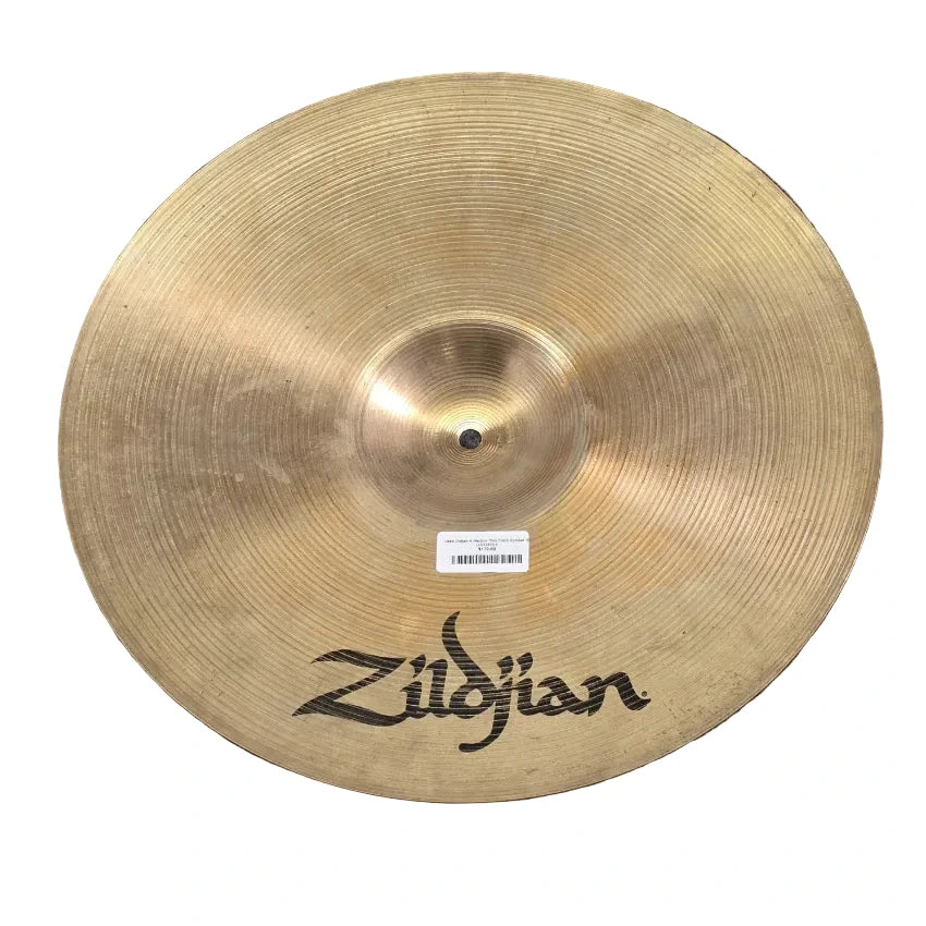 Used Zildjian A Medium Thin Crash Cymbal 18" - Good - Drum Center Of Portsmouth