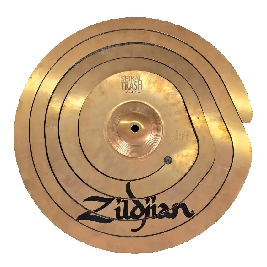 Used Zildjian EFX Spiral Trash Cynbal 16" - Good - Drum Center Of Portsmouth