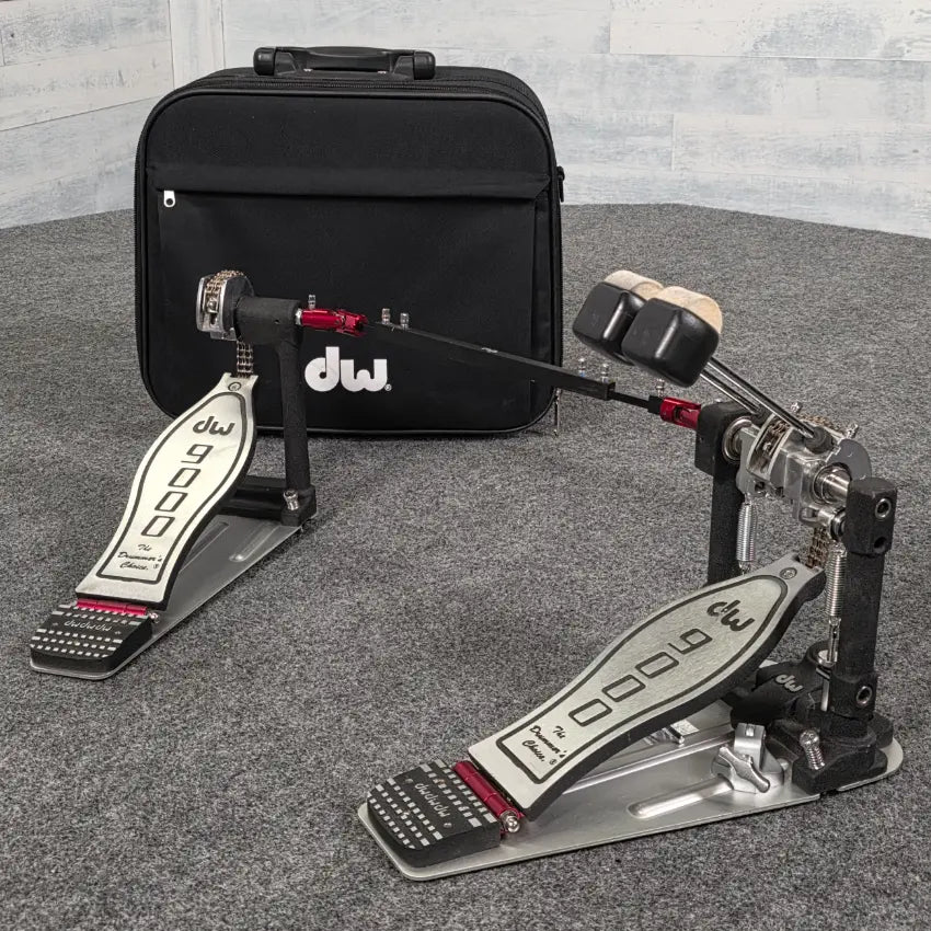 Used DW 9000 Double Bass Drum Pedal - Very Good - Drum Center Of Portsmouth