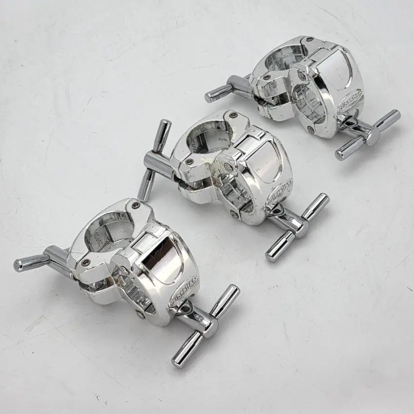 Used Gibraltar SC-GCRA Chrome Right Angle Clamp, Set of 3 - Fair - Drum Center Of Portsmouth