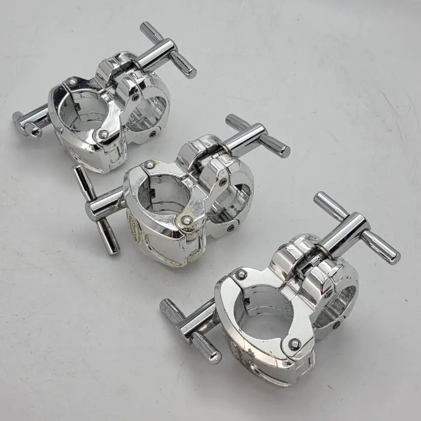 Used Gibraltar SC-GCRA Chrome Right Angle Clamp, Set of 3 - Fair - Drum Center Of Portsmouth