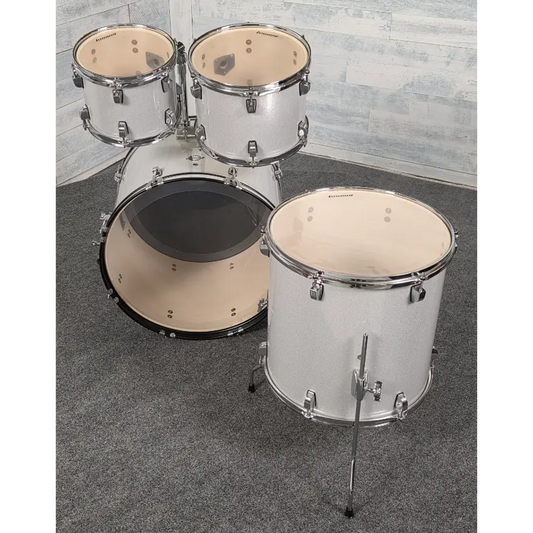 Used Ludwig Element Evolution 4pc Drum Set Silver Sparkle - Good - Drum Center Of Portsmouth