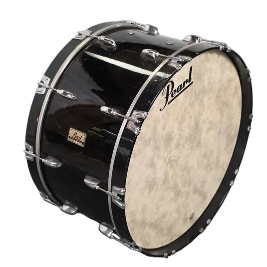 Used Pearl Concert Bass Drum 28x14 Midnight Black w/Stand - Good - Drum Center Of Portsmouth