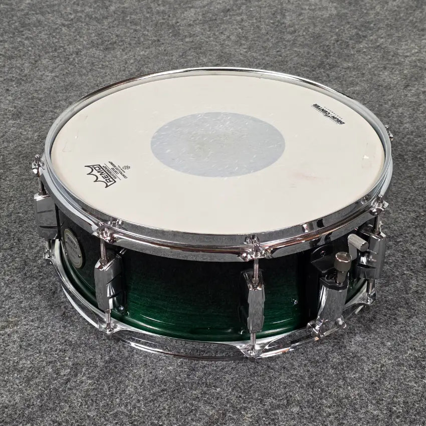 Used Mapex Meridian Birch 7pc Drum Set Black Forest Green Fade Lacquer - Very Good - Drum Center Of Portsmouth