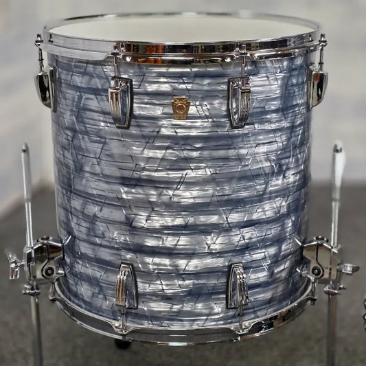 Used Ludwig Classic Maple FAB 3pc Drum Set Sky Blue - Very Good - Drum Center Of Portsmouth