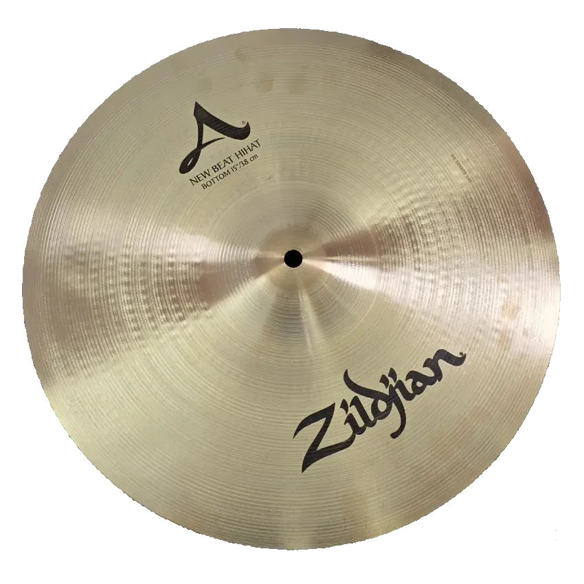 Used Zildjian A New Beat Hi Hat Cymbals 15" - Very Good - Drum Center Of Portsmouth