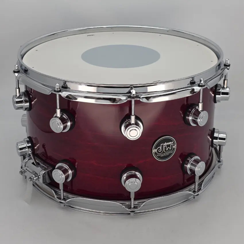 Used DW Performance Snare Drum 14x8 Cherry Stain - Very Good - Drum Center Of Portsmouth