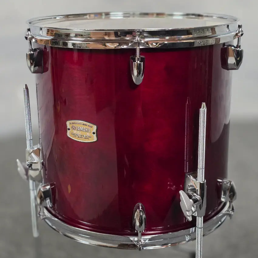 Used Yamaha Stage Custom Birch Floor Tom 14x13 Cranberry Red - Good - Drum Center Of Portsmouth