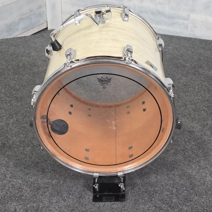 Used Vintage Ludwig Maple Floor Tom/Bass Drum 16x16 White Pearl - Very Good - Drum Center Of Portsmouth
