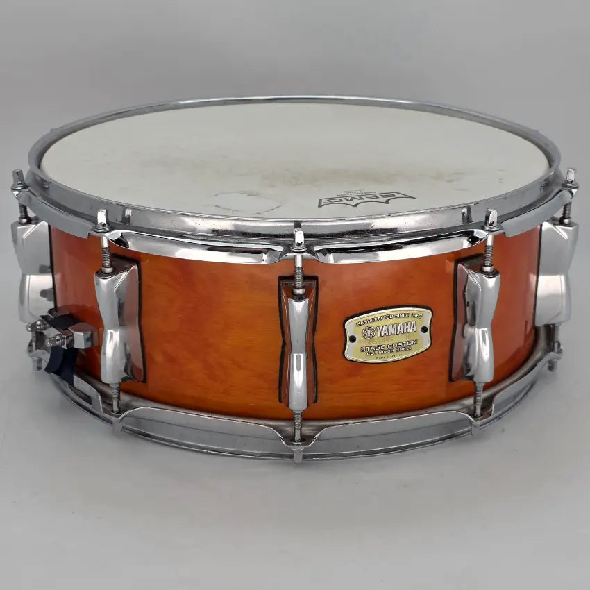 Used Yamaha Stage Custom Snare Drum 14x5.5 Honey Amber - Good - Drum Center Of Portsmouth
