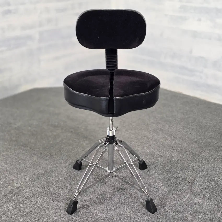 Used Ahead Spinal G Saddle Style 4-Leg Drum Throne w/Backrest - Very Good - Drum Center Of Portsmouth