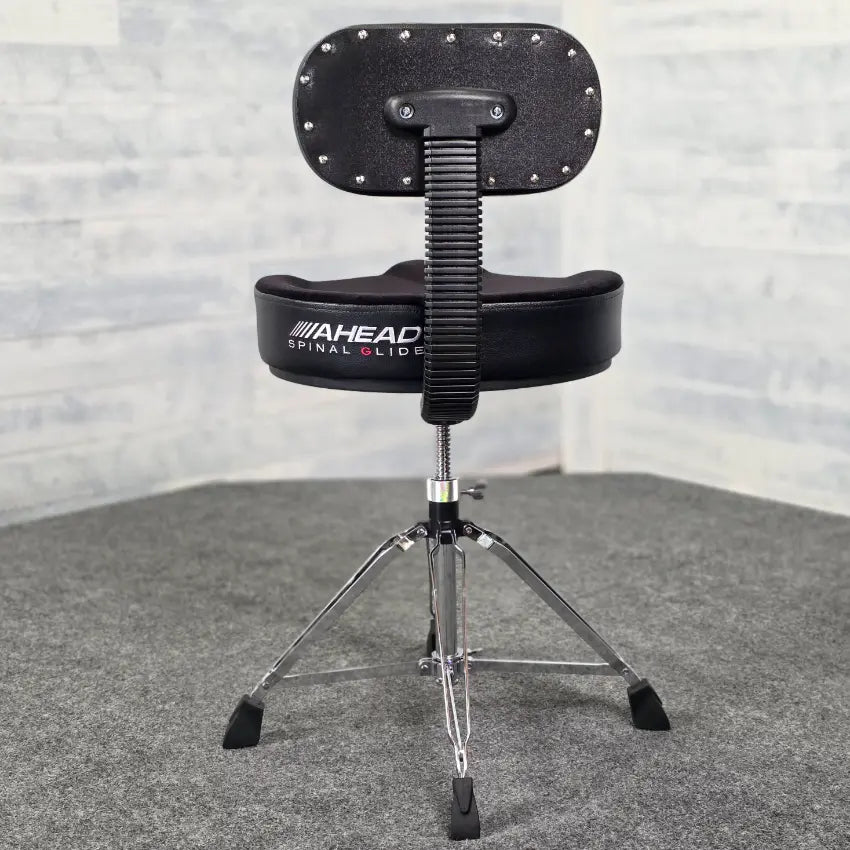 Used Ahead Spinal G Saddle Style 4-Leg Drum Throne w/Backrest - Very Good - Drum Center Of Portsmouth