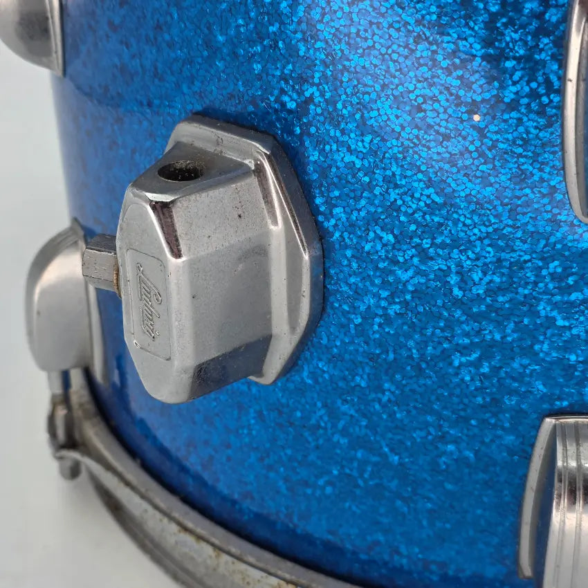 Used Vintage Ludwig Tom 12x8 Blue Sparkle - Fair - Drum Center Of Portsmouth