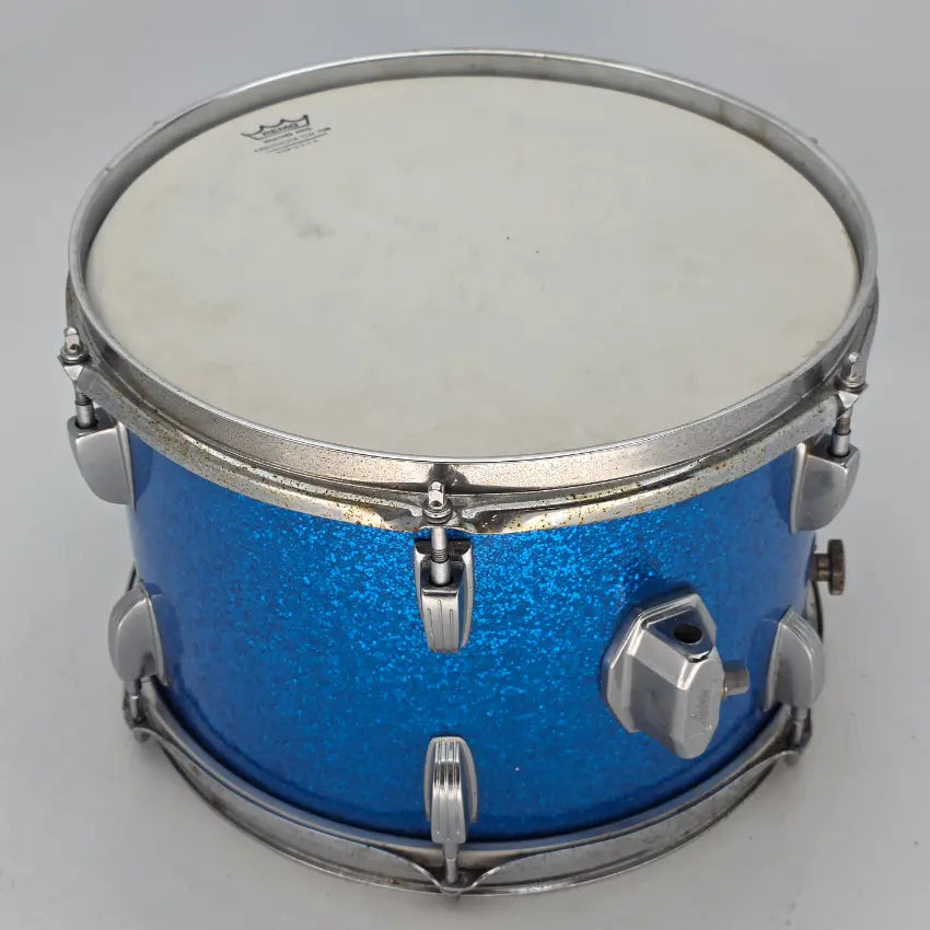 Used Vintage Ludwig Tom 12x8 Blue Sparkle - Fair - Drum Center Of Portsmouth