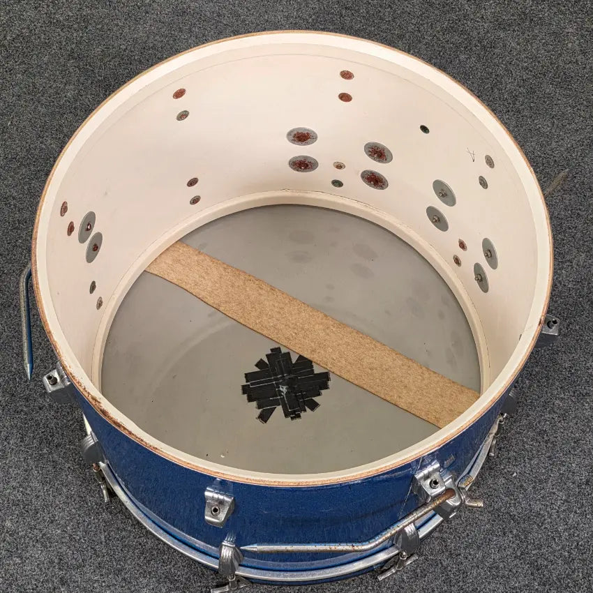 Used Vintage Ludwig Bass Drum 20x14 Blue Sparkle - Fair - Drum Center Of Portsmouth