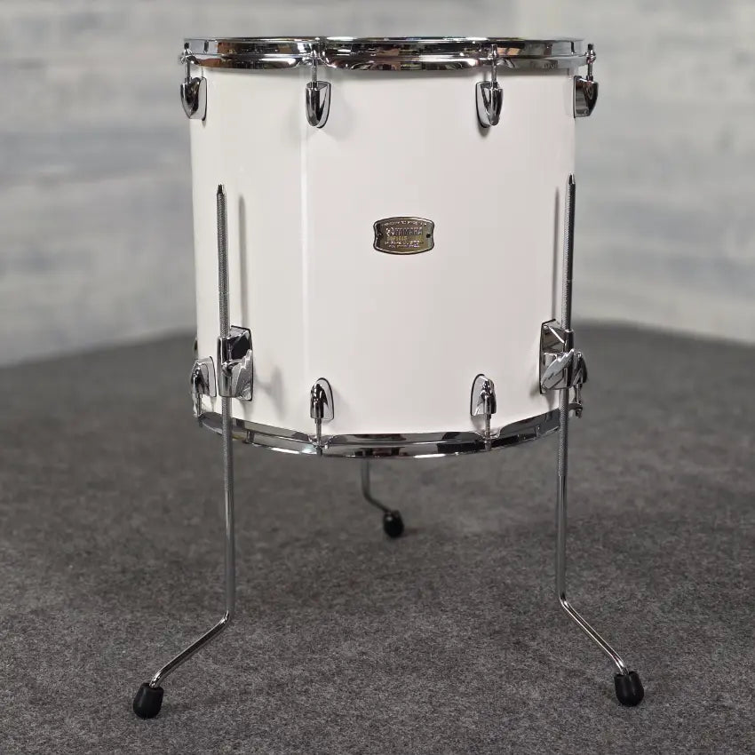 Used Yamaha Stage Custom Floor Tom 16x15 Pure White - Very Good - Drum Center Of Portsmouth