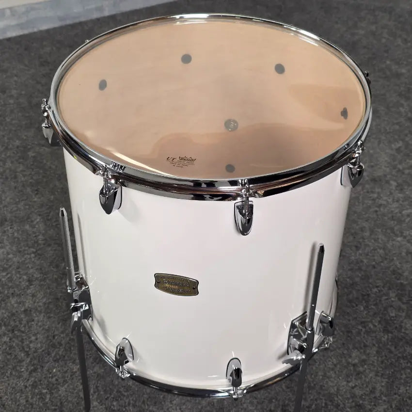 Used Yamaha Stage Custom Floor Tom 16x15 Pure White - Very Good - Drum Center Of Portsmouth