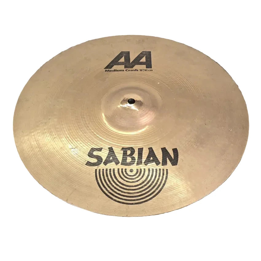 Used Sabian AA Medium Crash Cymbal 16 - Good - Drum Center Of Portsmouth