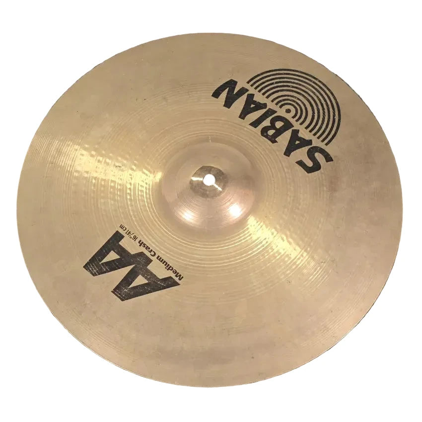 Used Sabian AA Medium Crash Cymbal 16 - Good - Drum Center Of Portsmouth
