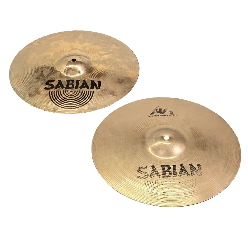 Used Sabian AA Regular Hi Hat Cymbals 14 - Good - Drum Center Of Portsmouth