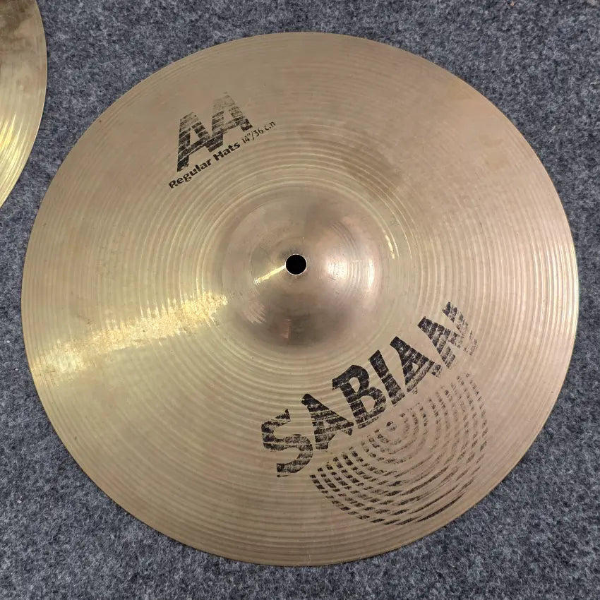 Used Sabian AA Regular Hi Hat Cymbals 14 - Good - Drum Center Of Portsmouth