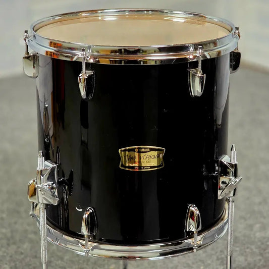 Used Yamaha MIJ Manu Katche 4pc Drum Set Piano Black - Very Good - Drum Center Of Portsmouth