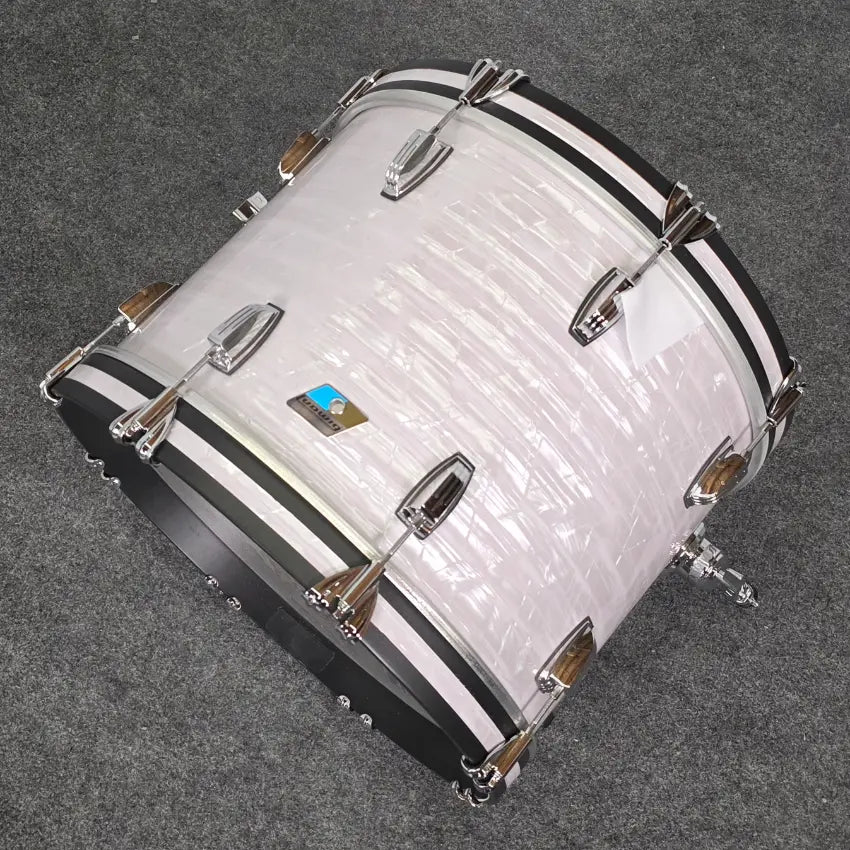 Used Ludwig Classic Maple 3pc Drum Set 70s White Marine Pearl - Very Good - Drum Center Of Portsmouth