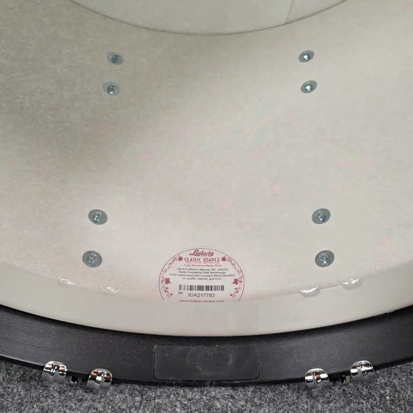 Used Ludwig Classic Maple 3pc Drum Set 70s White Marine Pearl - Very Good - Drum Center Of Portsmouth
