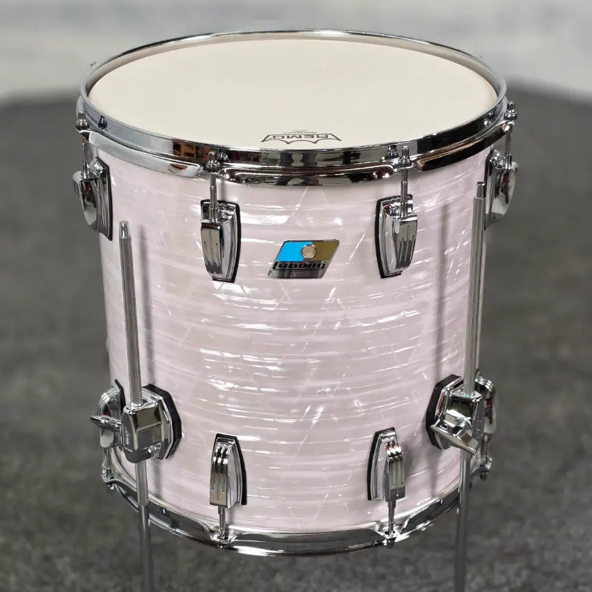 Used Ludwig Classic Maple 3pc Drum Set 70s White Marine Pearl - Very Good - Drum Center Of Portsmouth