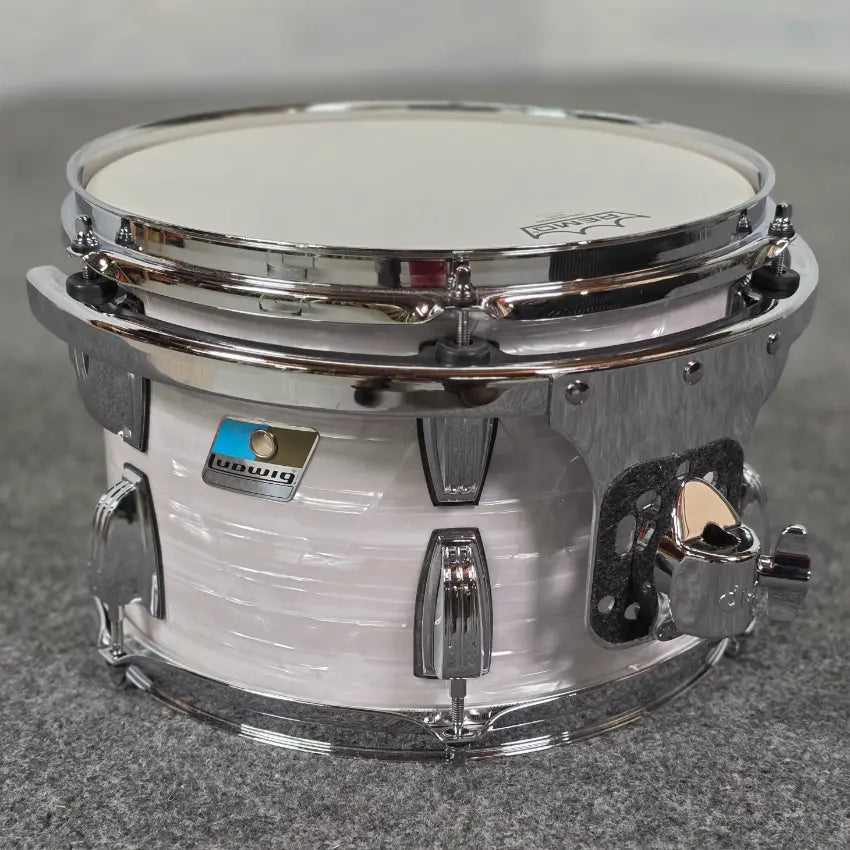 Used Ludwig Classic Maple 3pc Drum Set 70s White Marine Pearl - Very Good - Drum Center Of Portsmouth