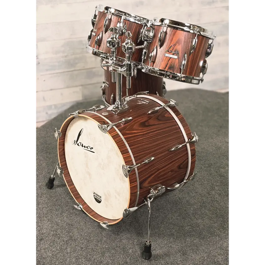Used Sonor Vintage 4pc Drum Set Rosewood Semi Gloss - Good - Drum Center Of Portsmouth